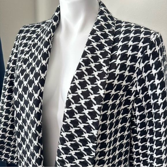 Anne Klein 3/4 Sleeve Houndstooth Blazer Size M Women - Picture 4 of 17